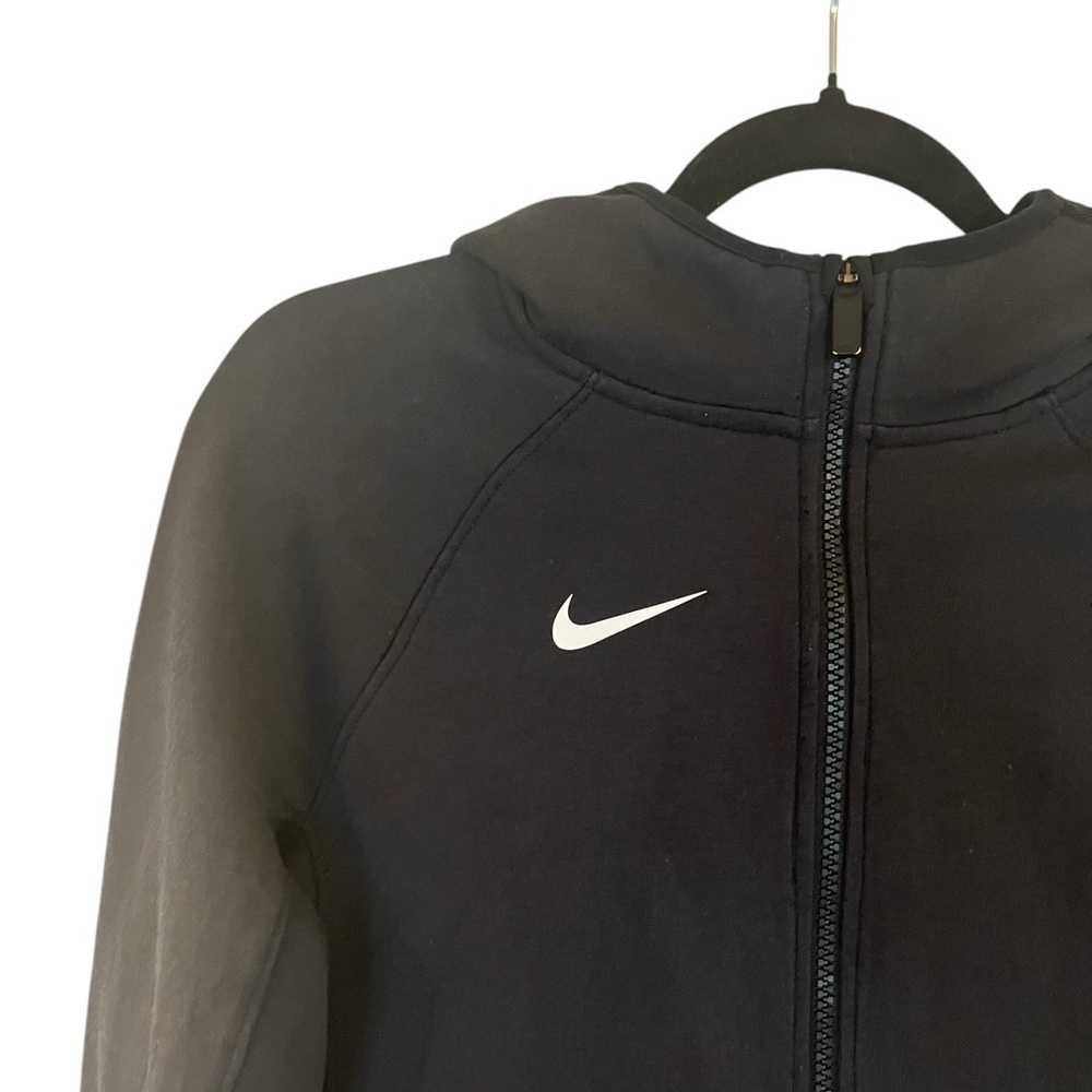 Nike Black and White Full Zip Hooded Jacket Womens Size Small - Picture 2 of 11